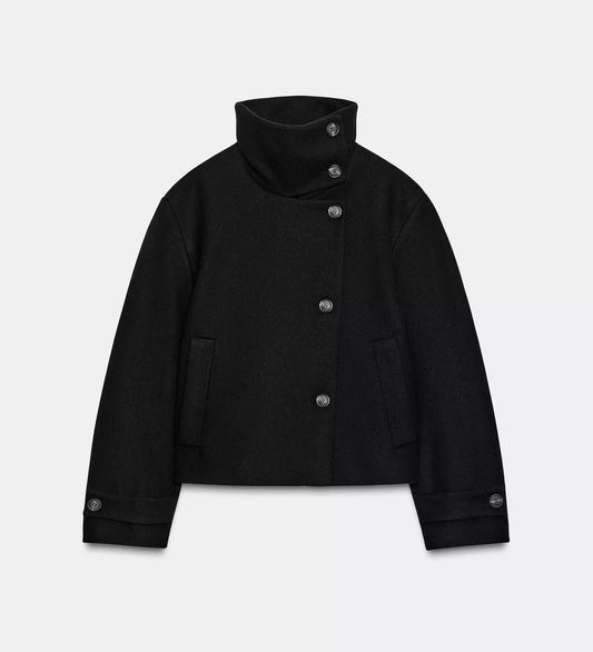 Neck Trench Coat