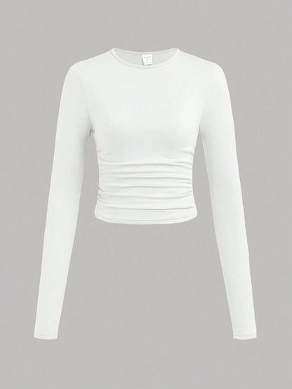 Longsleeve top white
